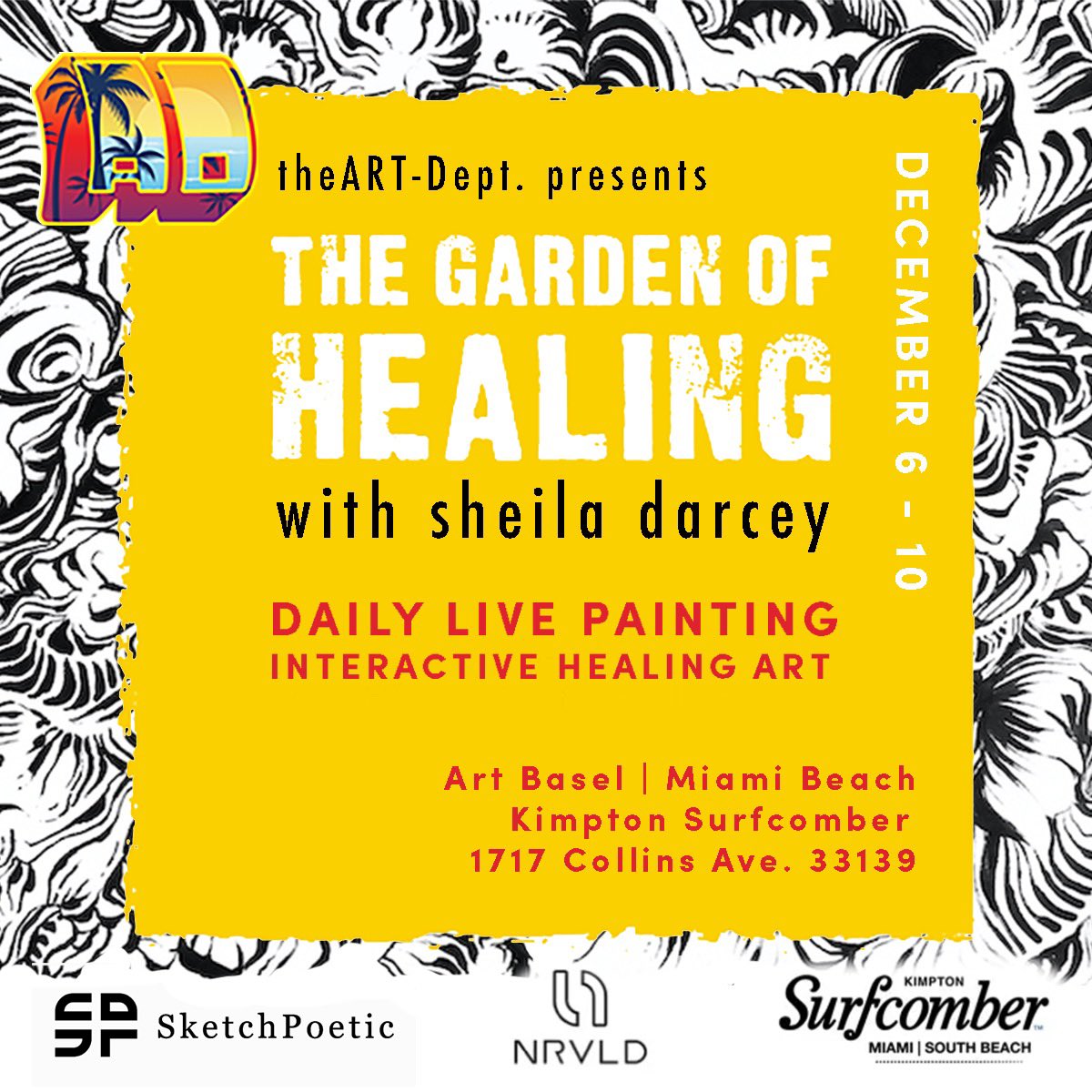 theART-Dept. (@theartdept_xyz) on Twitter photo Gm 🌞
<a href="/sheiladarcey/">SketchPoetic</a> X theART-Dept. in Art Basel Miami!
Register to join us playgroundapp.com/events/garden-…
#artheals #artbaselmiami #artbasel2023 Gm 🌞
<a href="/sheiladarcey/">SketchPoetic</a> X theART-Dept. in Art Basel Miami!
Register to join us playgroundapp.com/events/garden-…
#artheals #artbaselmiami #artbasel2023