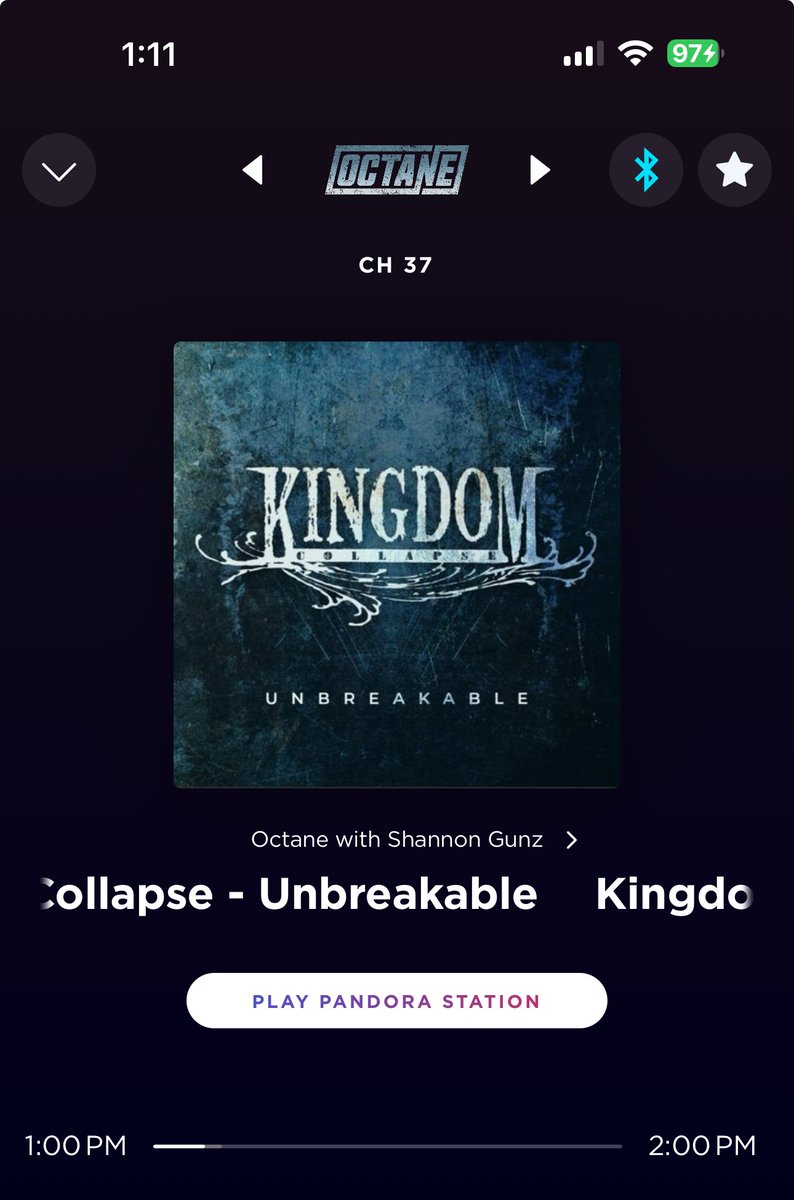 Exactly the song I needed to get through the Wednesday meeting madness ⁦@shannongunz⁩ 💪🏻 ⁦@kingdomcollapse⁩ #Unbreakable for the win ⁦@SiriusXMOctane⁩!