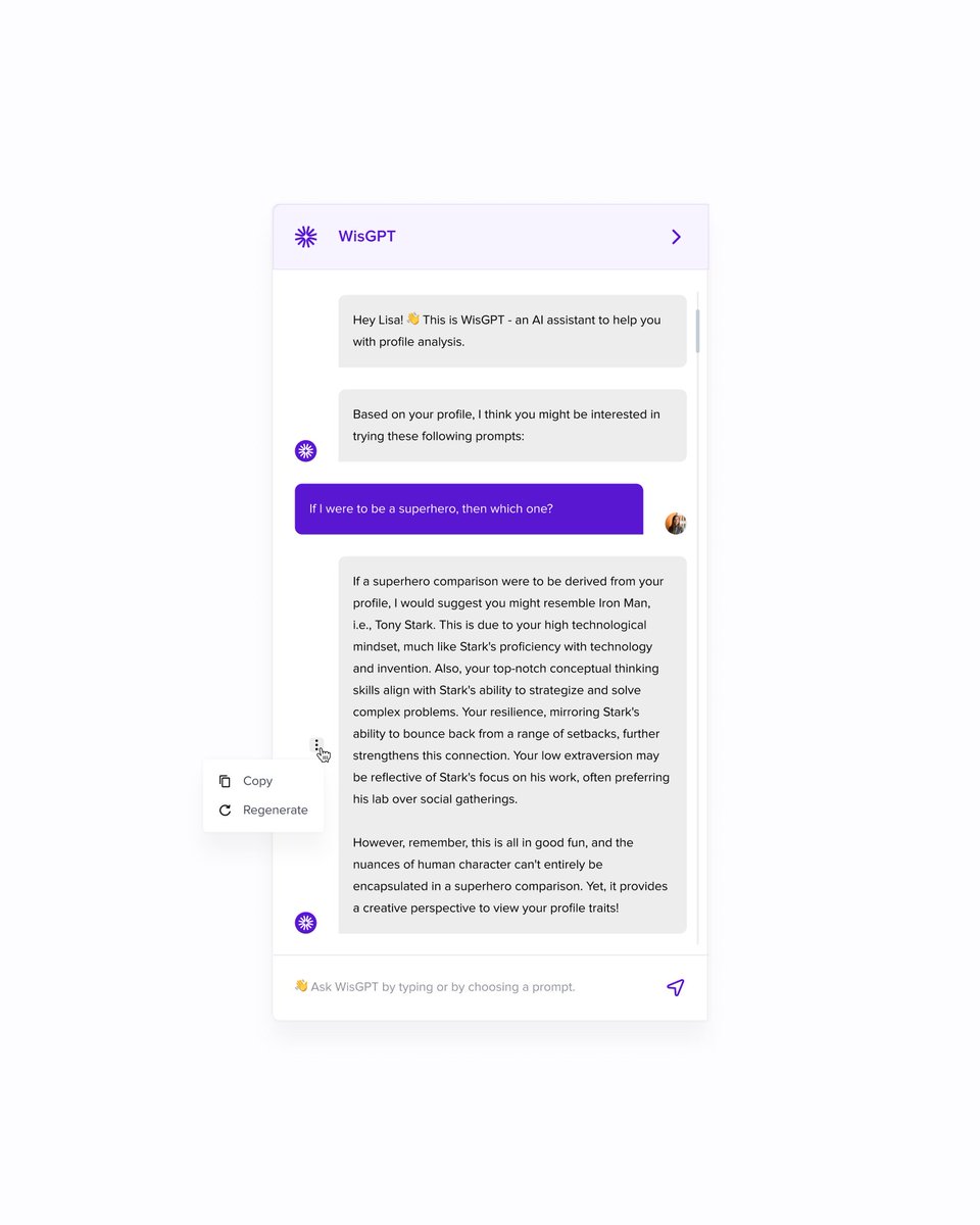 HEdesign's tweet image. AI Chat Interface for Wisnio ( wisnio.com )

#uidesign #chatinterface