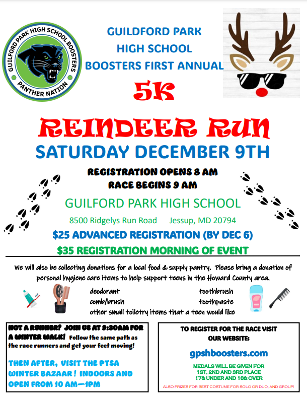Who is gonna join me :) Register at gphsboosters.com/reindeer-run-5k