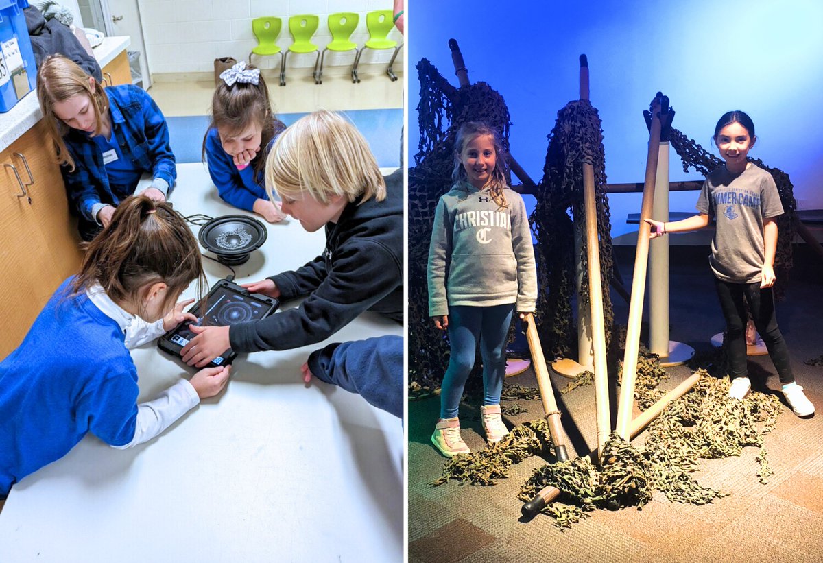 charchristiannc's tweet image. This week our first grade students visited @discoveryplace and participated in the 𝘾𝙖𝙣 𝙔𝙤𝙪 𝙃𝙚𝙖𝙧 𝙈𝙚 class. Students explored the science of sound and conducted experiments to test vibrations, pitch, volume and sound waves. #ccsKnights #fieldtripfun
#curiosityatwork
