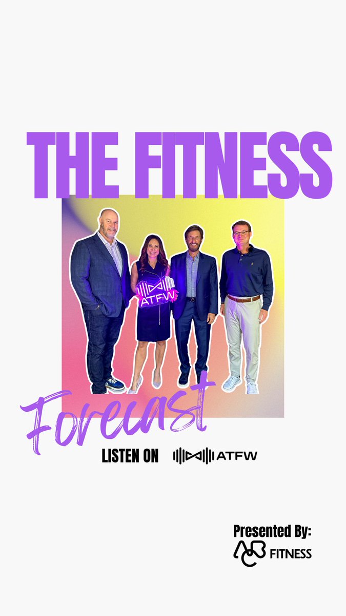 atfw_media's tweet photo. The #Fitness Forecast hosted by @KrissyVann &amp; presented by @abcfitness_ has launched. CEOs Chris Smith of Fitness World, Mark Mastrov of New Evolution Ventures, and CEO at ABC Fitness Bill Davis discuss finance, trends, tech, &amp; more. Listen here: https://t.co/wzuicqPoJK #podcast https://t.co/XAiRHZGATo