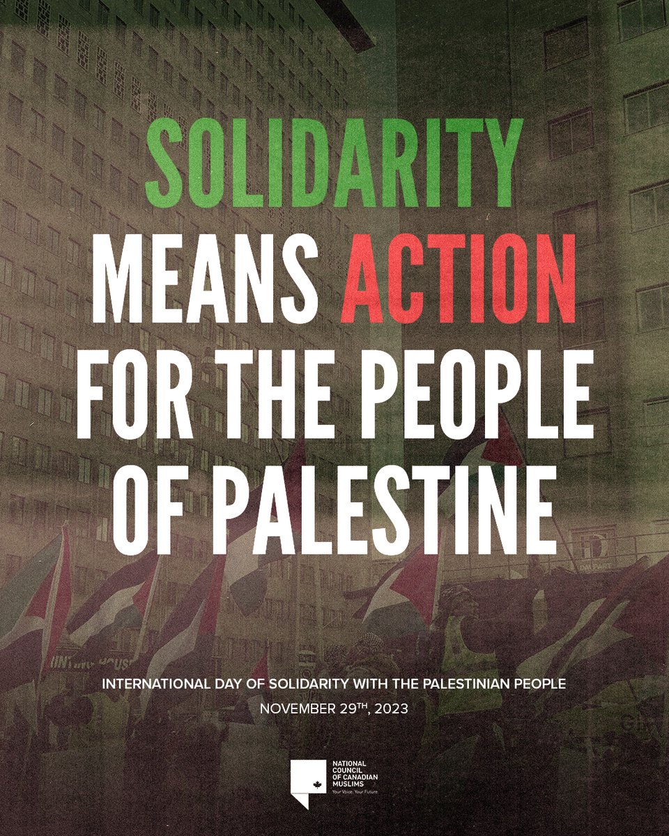 Today is the International Day of Solidarity with the Palestinian People. During a time of extreme violence faced by those in the Gaza Strip and beyond, we renew our solidarity for justice and peace for the people of #Palestine. It is time for the world to support a permanent…