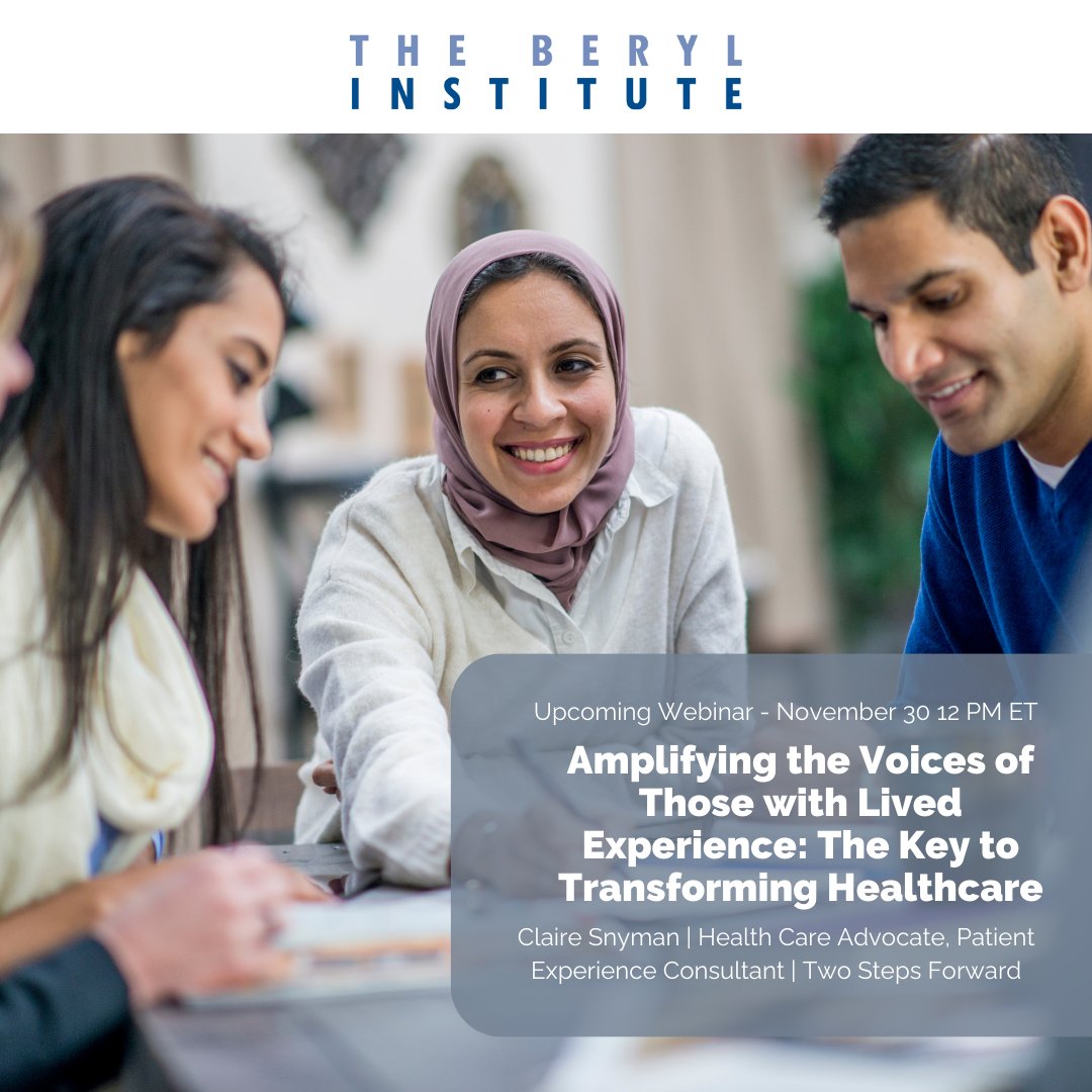 Across the world, we are seeing changes and transformations in our healthcare systems. How do we endeavor to understand the value of the voices of people with lived experience in this transformation? 

Join us as we listen and learn together. ow.ly/zEBW50QcAob