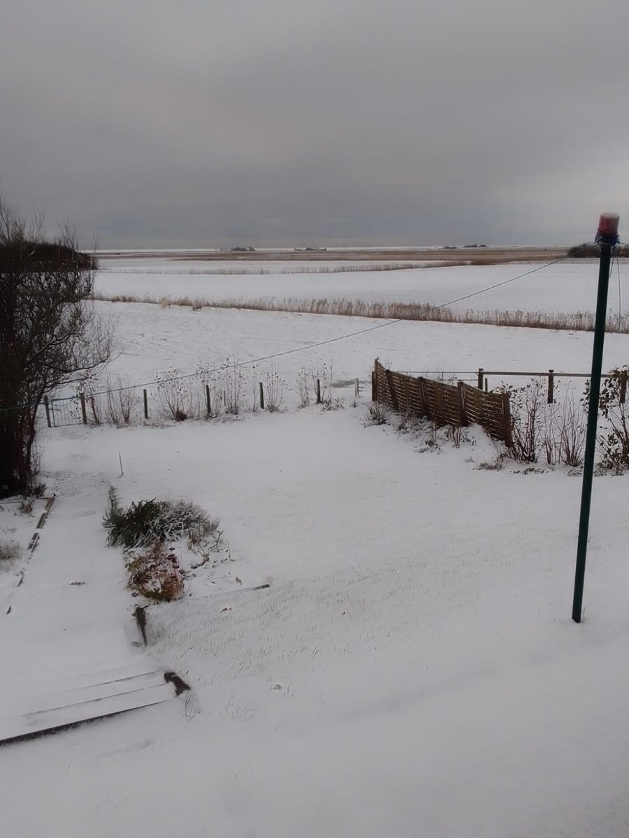 InselPellworm's tweet photo. Natürlich liegt derzeit auch auf #Pellworm #Schnee. https://t.co/gTpoEUrVrg