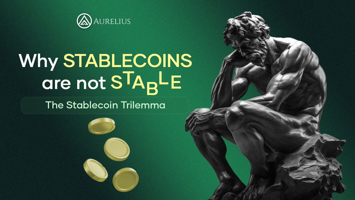 AureliusFi's tweet image. Why are stablecoins not stable? 
The primary purpose of a stablecoin, as understood by every market participant, is to hold a stable value pegged to the value of another asset, usually a fiat currency, thereby creating a safe haven from market volatility.

However, in most…