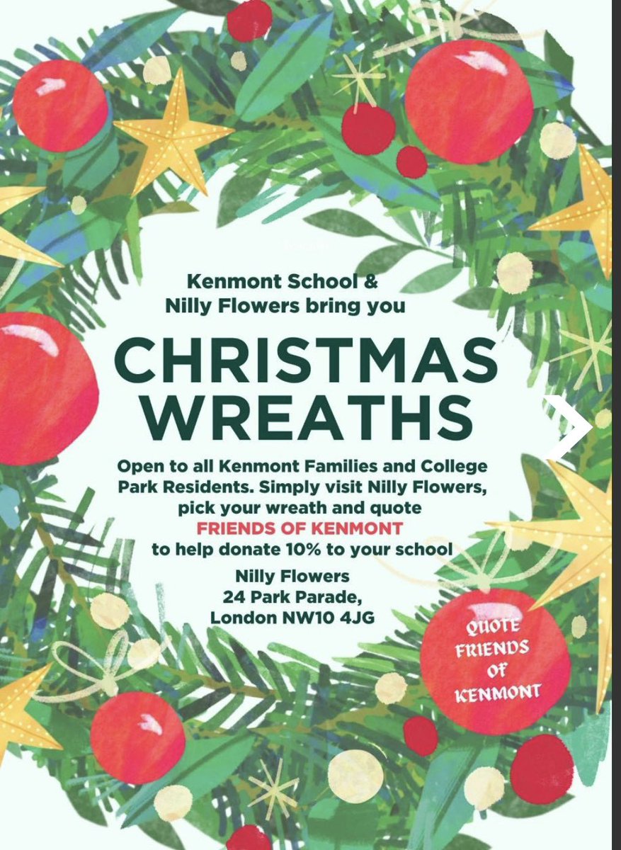 KenmontPrimary's tweet photo. Festive announcement!!! 🎄🎄🎄

Get your Christmas Trees and wealth at Kensal Pines (10% of every tree will be donated to Kenmont). 

Helping the kids and getting festive- what’s there not to like? https://t.co/ULOZIcDlVa