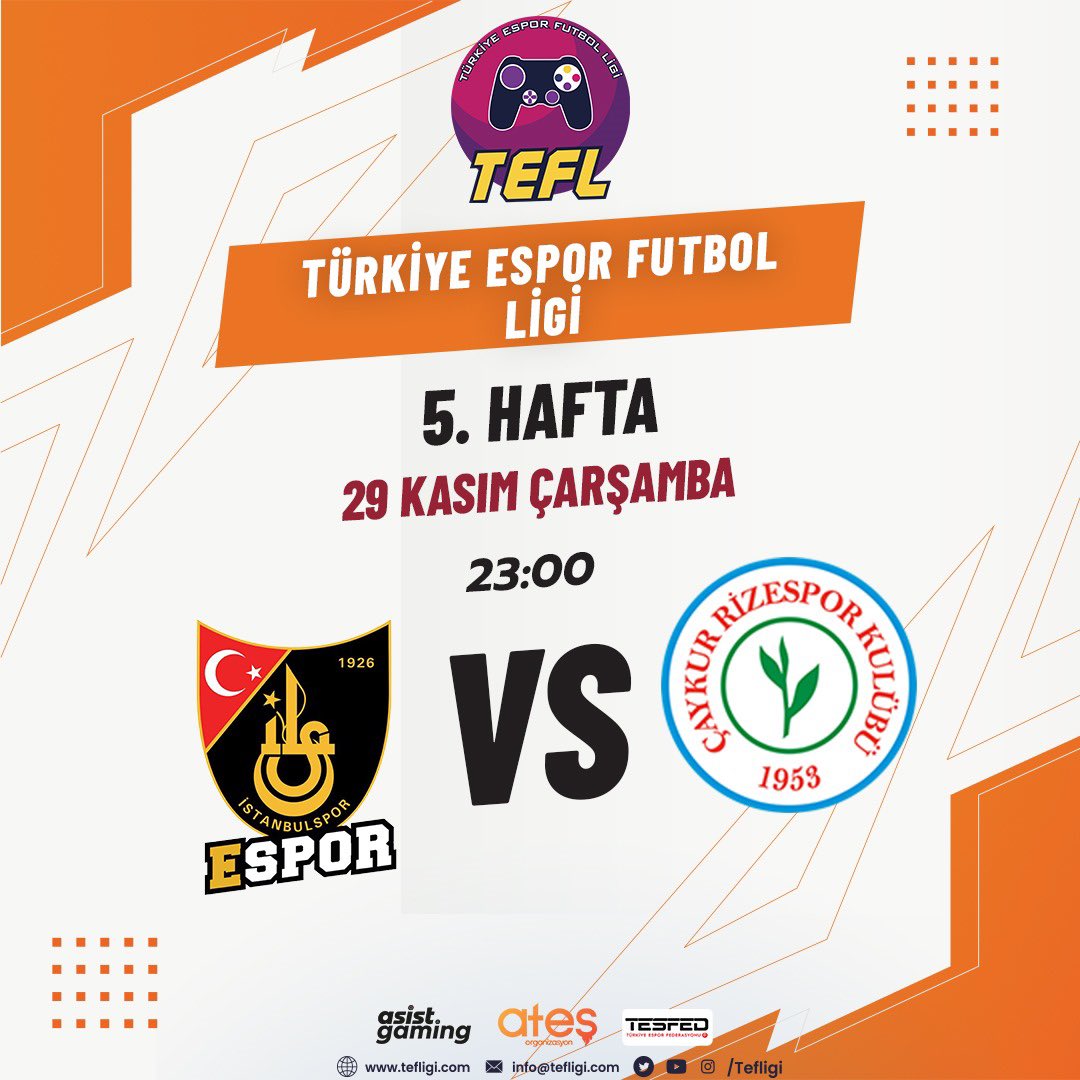 Çaykur Rizespor Espor (@crizeespor) on Twitter photo 🔥 MATCHDAY 🔥
Bugün yine olduğu gibi <a href="/tefligi/">Türkiye Espor Futbol Ligi</a> maçımıza çıkıyoruz!
İstanbul deplasmanında @istanbulsporespor ‘a karşı, üç puan için mücadele vereceğiz!
#haydi 💚💙 #çaykurrizespor
#3puan #deplasman 🔥 MATCHDAY 🔥
Bugün yine olduğu gibi <a href="/tefligi/">Türkiye Espor Futbol Ligi</a> maçımıza çıkıyoruz!
İstanbul deplasmanında @istanbulsporespor ‘a karşı, üç puan için mücadele vereceğiz!
#haydi 💚💙 #çaykurrizespor
#3puan #deplasman