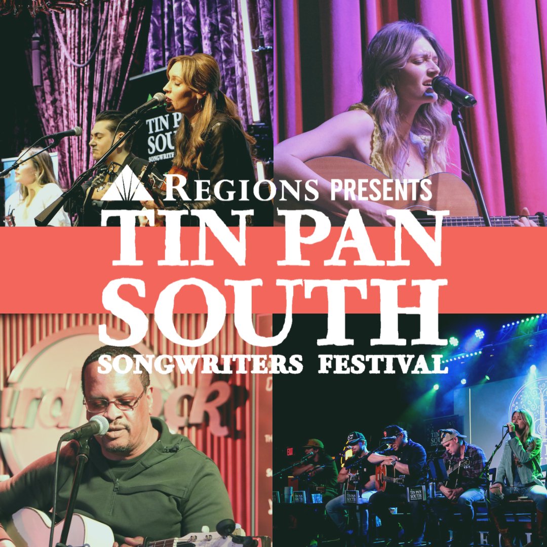 Big news! Tin Pan South is back April 2-6, 2024 and will once again be presented by @RegionsBank. A few changes this year will include a new ticketing process and additional daytime programming - loom.ly/gx2h0SE
