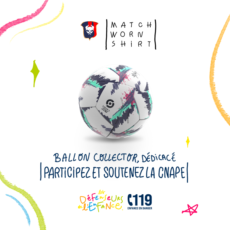 SMCaen's tweet photo. 2️⃣ ballons dédicacés et utilisés lors de #SCOSMC aux enchères pour soutenir la protection de l'enfance 🫂
Les bénéfices seront reversés à la @la_CNAPE ❤ #DéfenseursEnfance
