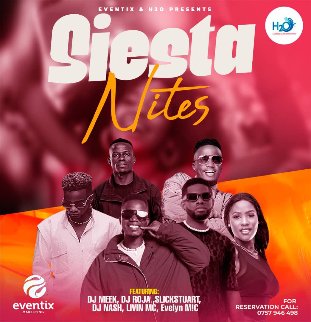 It’s happening tonight at @H2oLounge_. Come through and relax along side cool music played by incredible Djs. 

#SiestaNitesatH2O