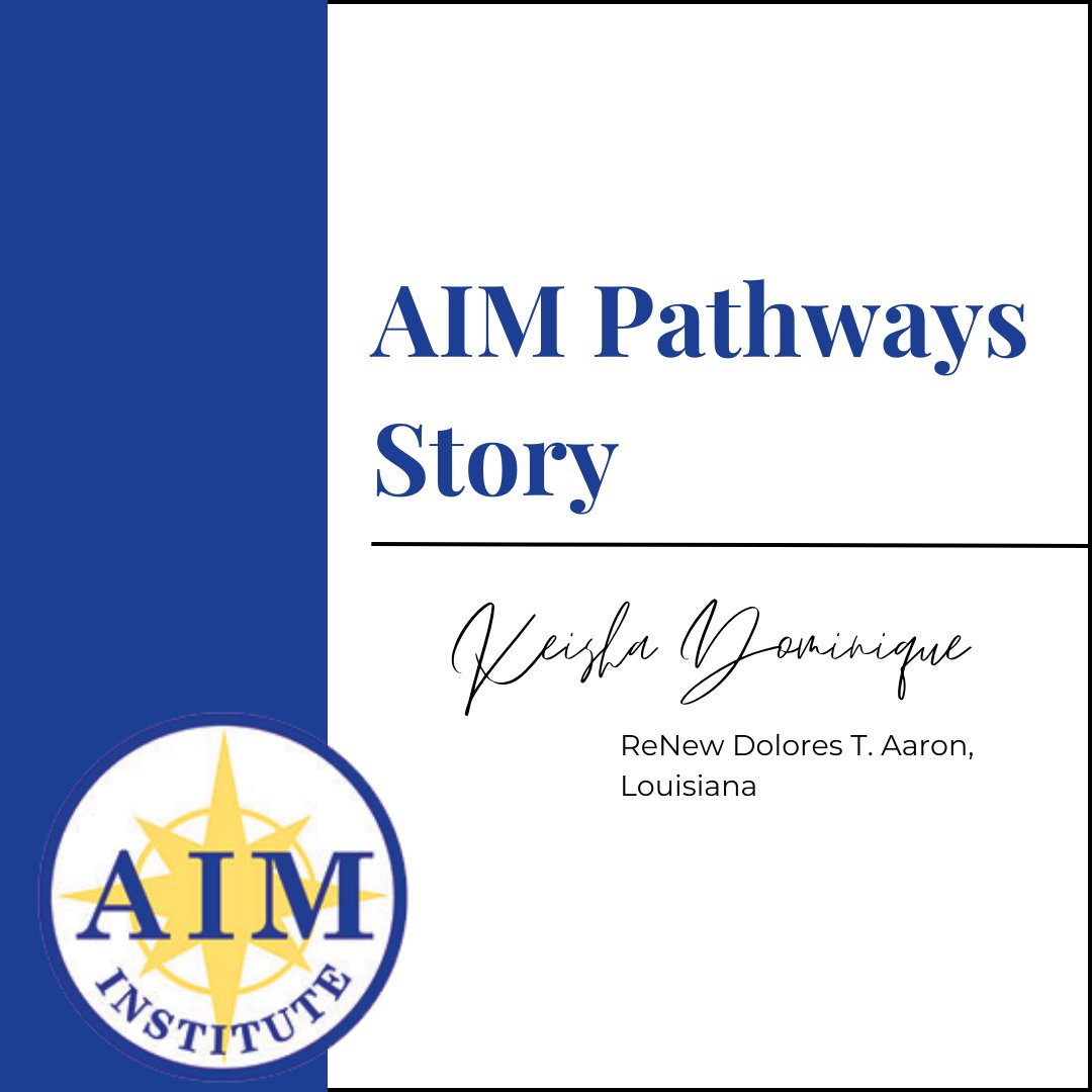 AIMtoLearn's tweet image. Keisha Dominique, an educator for 29 years, shares her #AIMPathways story! &quot;Even better than college Master classes, this course has transformed my role as a Literacy coach. AIM Pathways is a game-changer! #PartnerforImpact #StorytellingContest @ReNEWSchools @La_Believes