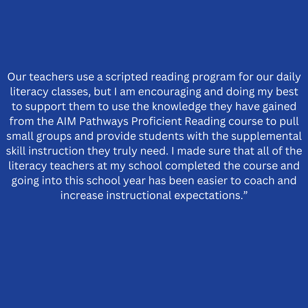 AIMtoLearn's tweet image. Keisha Dominique, an educator for 29 years, shares her #AIMPathways story! &quot;Even better than college Master classes, this course has transformed my role as a Literacy coach. AIM Pathways is a game-changer! #PartnerforImpact #StorytellingContest @ReNEWSchools @La_Believes
