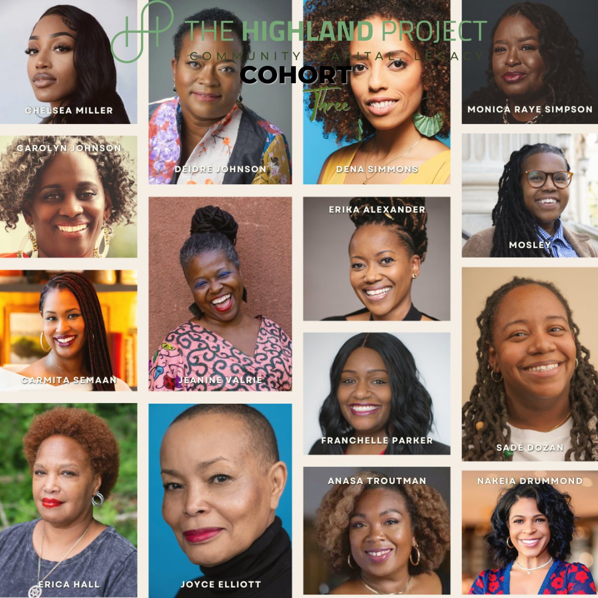 Introducing the third cohort! The Highland Project coalition of Black women leaders -15 innovators from across the nation, sectors, and generations building on their lived experiences and dreams of Black women in America. @LeadHighland #HighlandSigningDay #InvestinBlackWomen