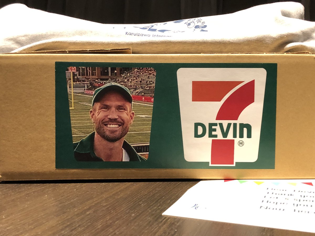 Devin_Heroux's tweet photo. WHAT A WELCOME!
They really do know how to make you feel special and welcomed in Japan π―π΅
Thank you to the organizers of the @karu_curling event for the incredible welcome pack β including the DevinEleven graphic. Wild and awesome. Overjoyed to be here. Buckle Up! https://t.co/B7L4qLLbN6