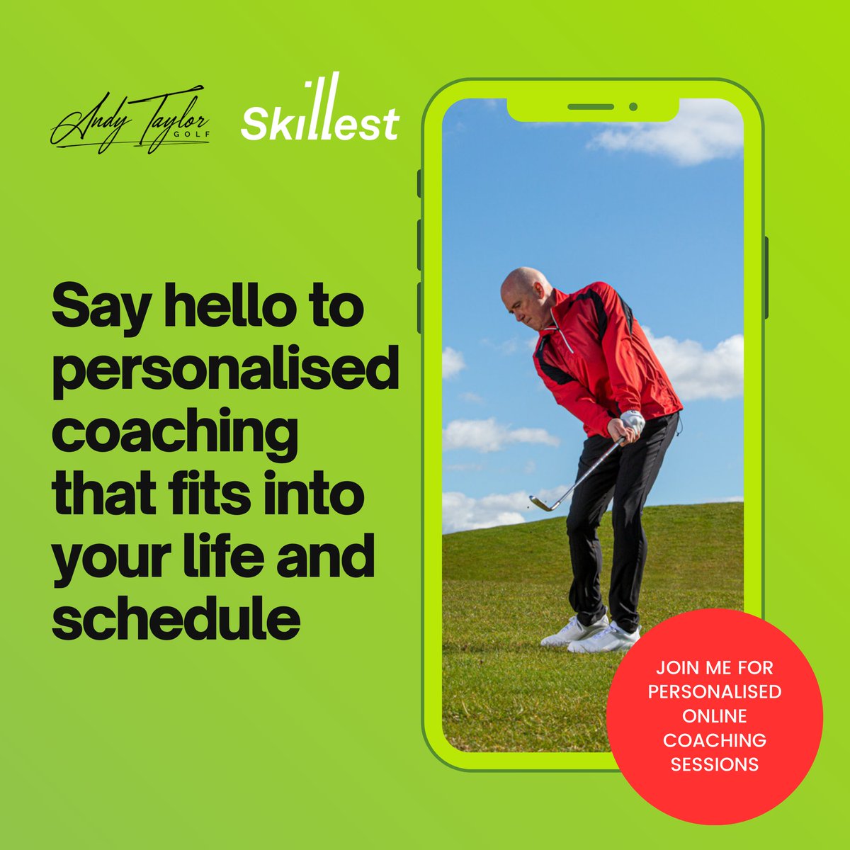 Your best #golf game is just a click away! 👆 With my online lessons through <a href="/skillestapp/">Skillest</a> I'm here to help you refine your swing, improve your strategy, and lower your scores - no matter how hectic your day gets. 📈

For info &amp; bookings:

skillest.com/app/profile/an…