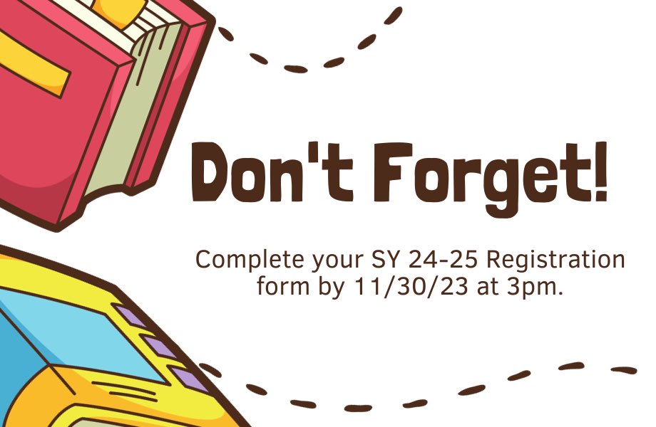 jchsaphs's tweet image. Fill out your registration for SY24-25! Deadline is 11/30/23 at 3pm. 

*Go to Campbellhigh.org
*Under ACADEMICS go to REGISTRATION 
*Look for Registration Guide &amp;amp; Form

Need help? Email or see your counselor
