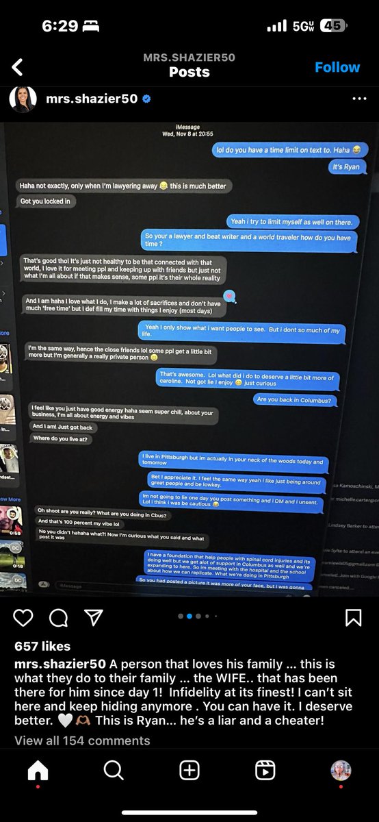 Jeff_Kirby412's tweet image. This was on Ryan Shazier wife’s page. 

Big oof