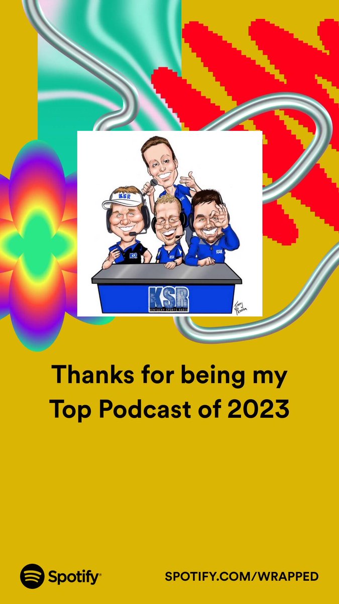 chefcain's tweet image. KSR - I enjoyed every one of the 7,101 minutes I spent with you in 2023. Thank you. #SpotifyWrapped  ⁦@KySportsRadio⁩  and about 3 months ago I stated using  oApple instead of Spotify for my podcast  open.spotify.com/show/3cC4WCo3d…