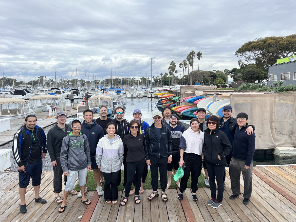 Our yearly fun team building tradition: kayaking in Mission Bay, San Diego!