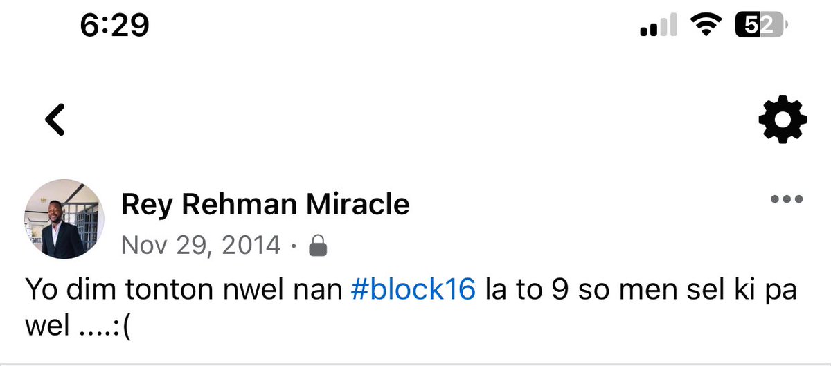 ReyRehman's tweet image. depi 2014 Nan #block16 #citemilitè lite gentan nou To 9