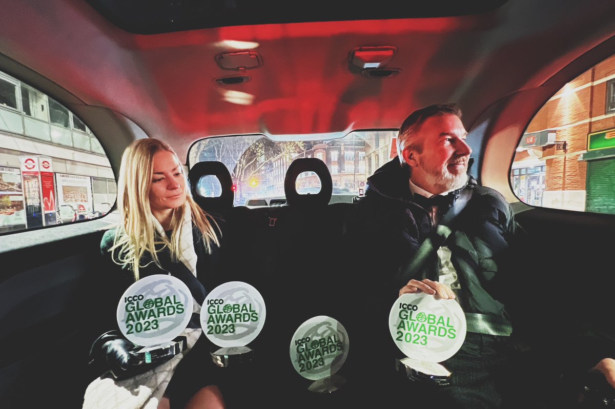 jarilahdevuori's tweet photo. Where’s the afterparty, #ICCOglobalawards ?!? ✨✨✨

(Send our best — we’ll bring these babies to a client meeting at 7am) https://t.co/3RU8SXRCSS