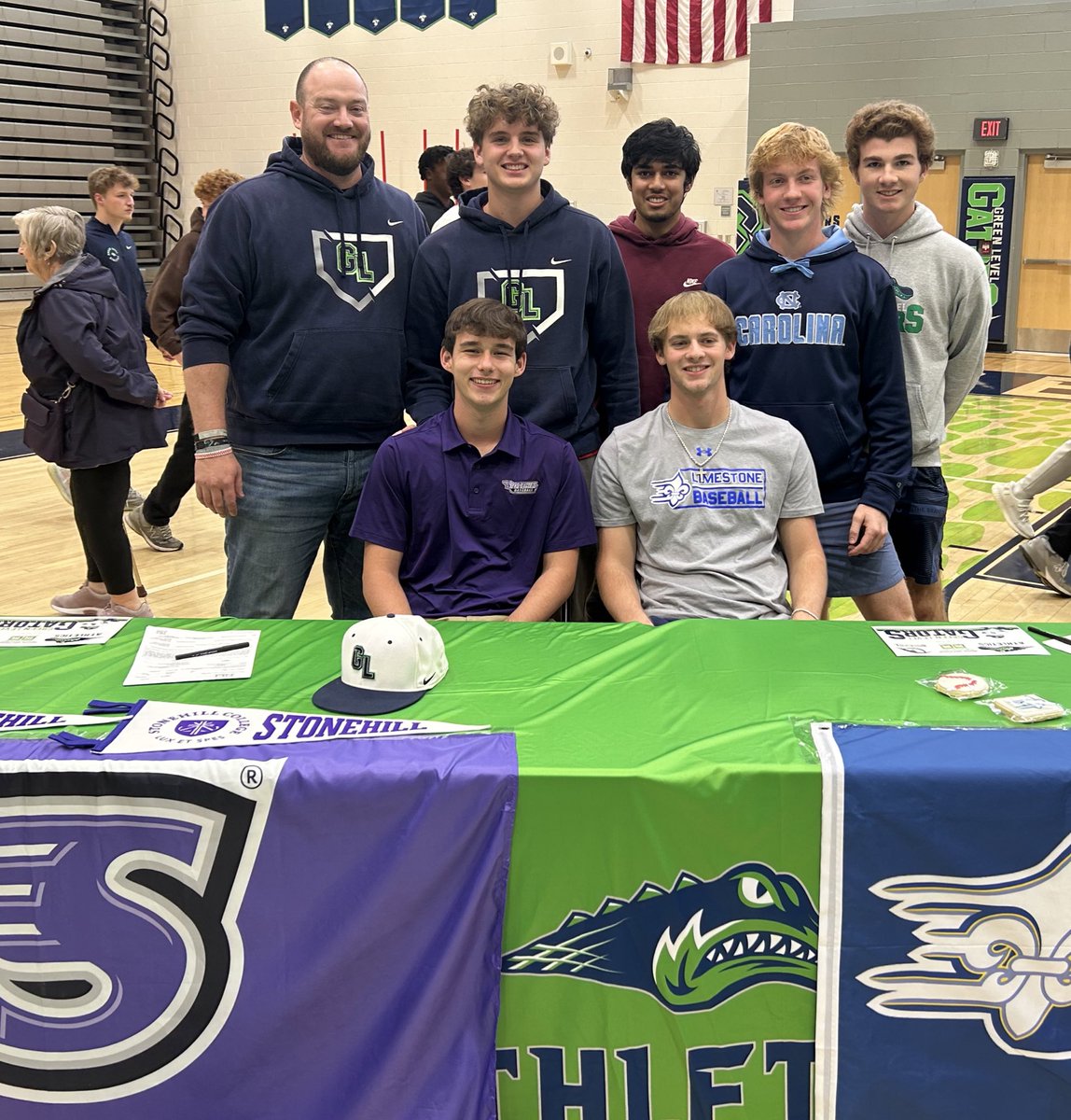 Congrats to Jack Welsch &amp; Nathaniel Roller for signing their National Letters of Intent to play college baseball today! 🙌🏻

Stonehill and Limestone are getting two fantastic baseball players and even better young men!