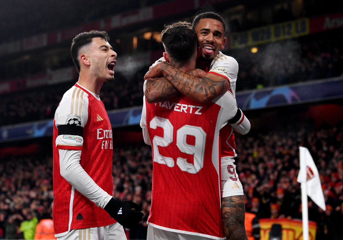 gabimartinelli's tweet photo. Into the last 16 💫 

Big energy tonight Gooners 👏 https://t.co/1J1hGzsx1Z