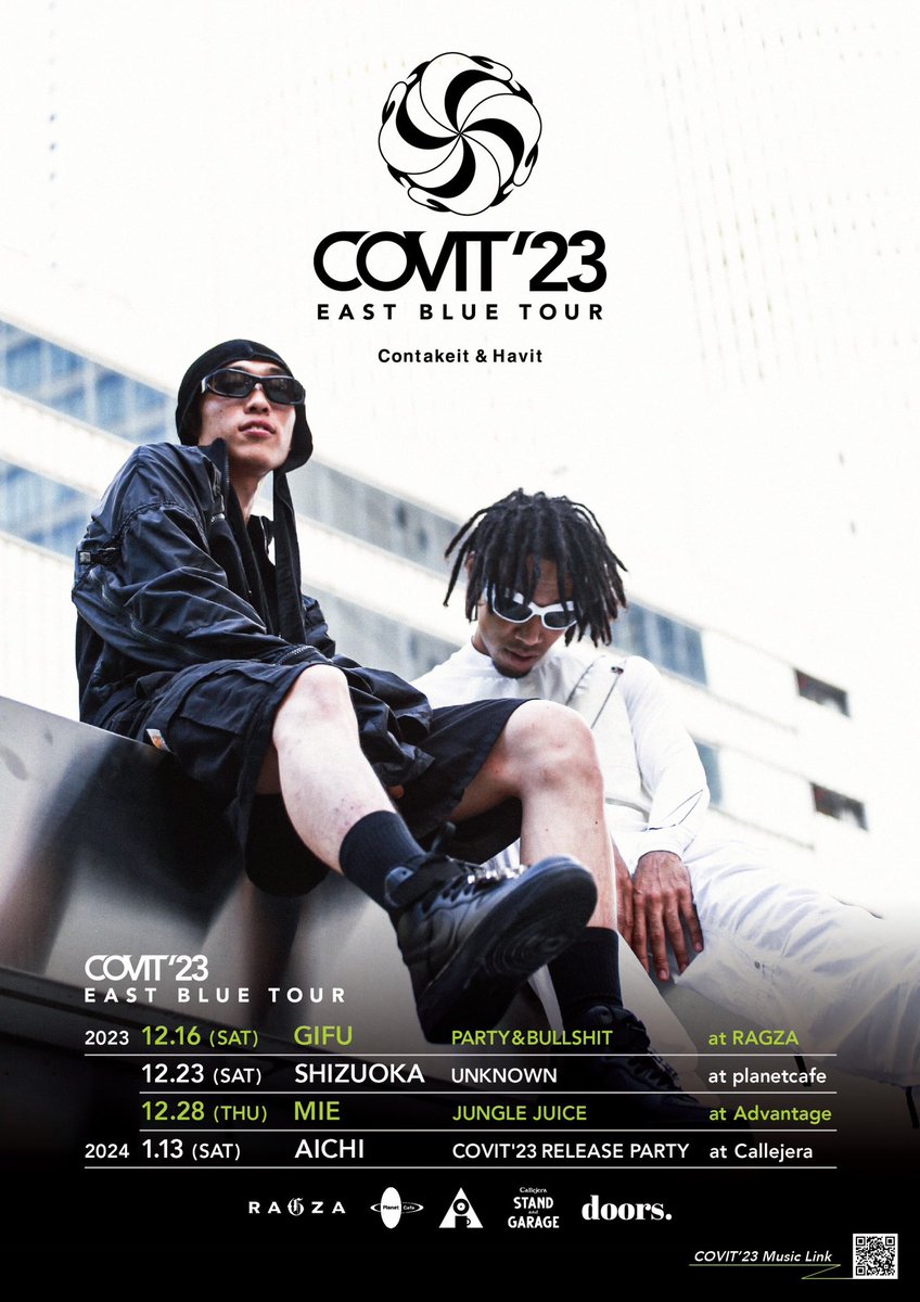 contakeit's tweet photo. COVIT'23 EAST BLUE TOUR🌪🟦

今冬Havitと東海4県周ります！
各地のみんなに会えるのがまじで楽しみです❤️‍🔥

しっかり作品聞いて準備しといてね👍 https://t.co/c9mmtjvYhw