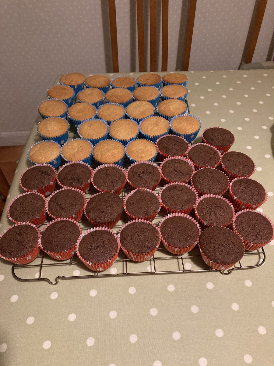 The first of this year’s #Festive #cupcakes are underway … that means there’s a school #Christmas event coming soon! 
Tomorrow they’ll be made all #Christmassy! 🎄🎅🏻 
#Cornwall #baking #buns