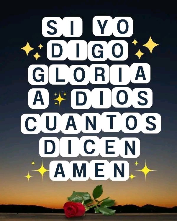 Gloria a Dios!