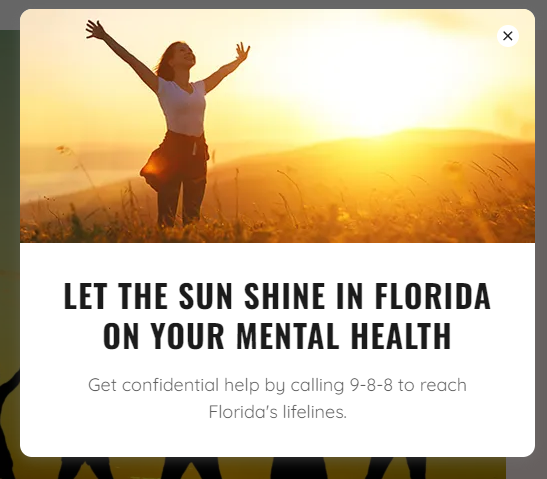 FLMHAC's tweet photo. Floridians... if you or someone you know is experiencing a mental or substance use crisis or having thoughts of suicide, call or text 988 for immediate help from trained crisis response professionals. You are not alone! #mentalhealth #988crisisline #Florida https://t.co/UpbTBqKWH7