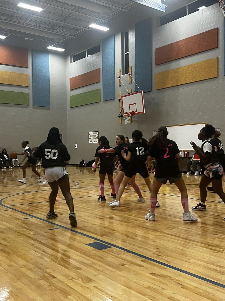 Girl's intramural basketball vs. Belle Ryan!