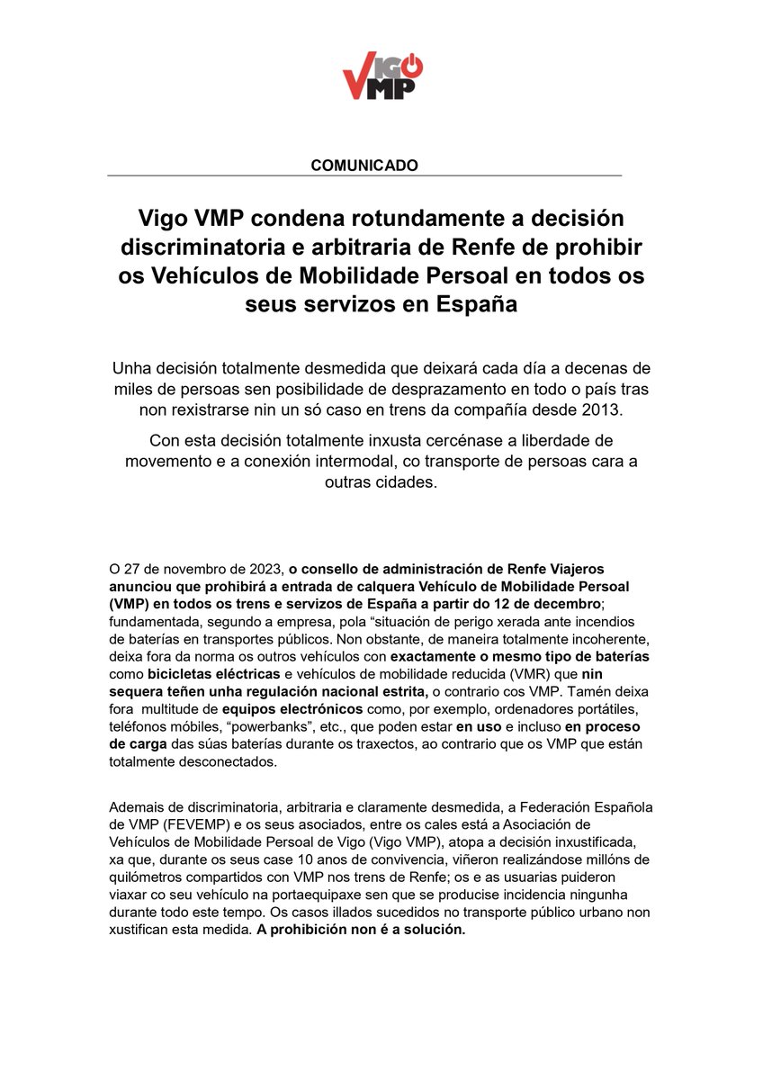 Vigo VMP tweet media