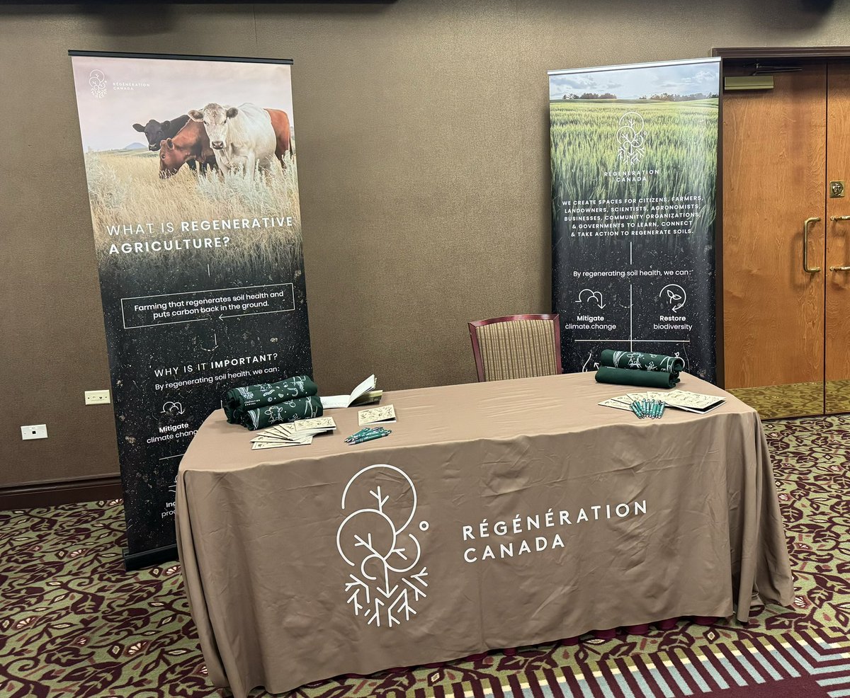 CFGA_ACPF's tweet photo. Be sure to drop by the trade show at the CFGA’s 14th annual conference throughout the day to chat with some of our valued sponsors and partners. @CntryGuide  @DLFCAN @regenerationcan @AgriKingInc @Smallscalemeat @GallagherNA @BCForageCouncil #cfga23 https://t.co/xjiX1KrkrV