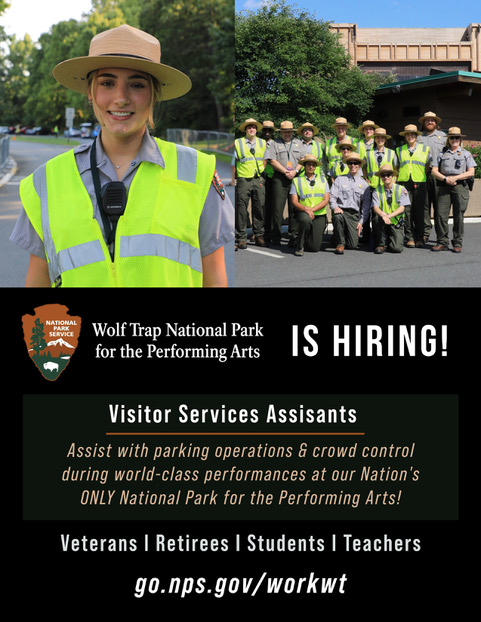 GMUObservatory's tweet photo. Wolf Trap National Park is hiring!
Please visit https://t.co/jnp6f1qPZv for more information @Wolf_Trap_NPS https://t.co/vf882oKpD7