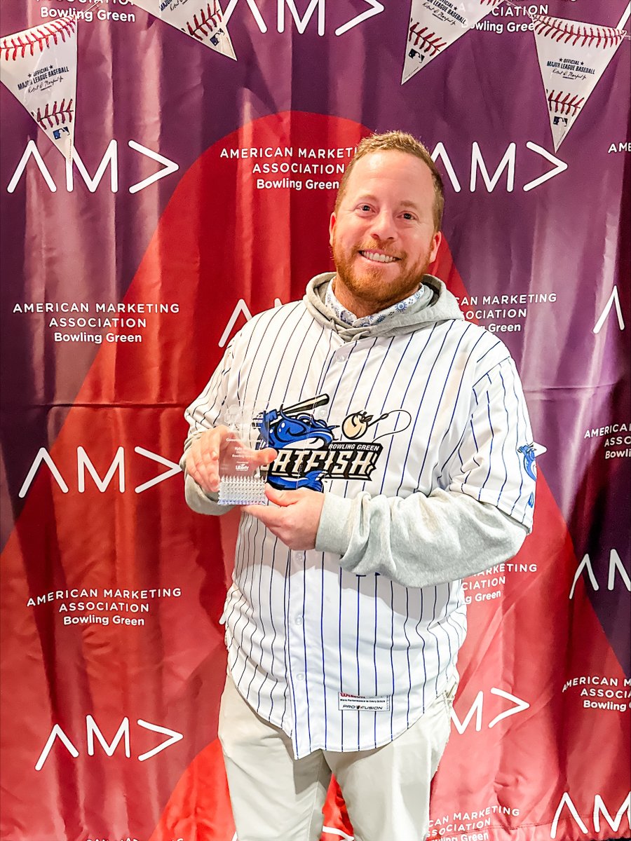 BGHotRods's tweet photo. Last night's Markie Awards by @amabgky were a triumph! 🏆
 
Kyle Wolz, our GM & COO, was named the 2023 Community Servant for his outstanding impact on Bowling Green and the South Central Kentucky community.

The Bowling Green Hot Dogs promotion also took home bronze for the Best Event.

Thank you to our amazing staff and fans for making this possible!