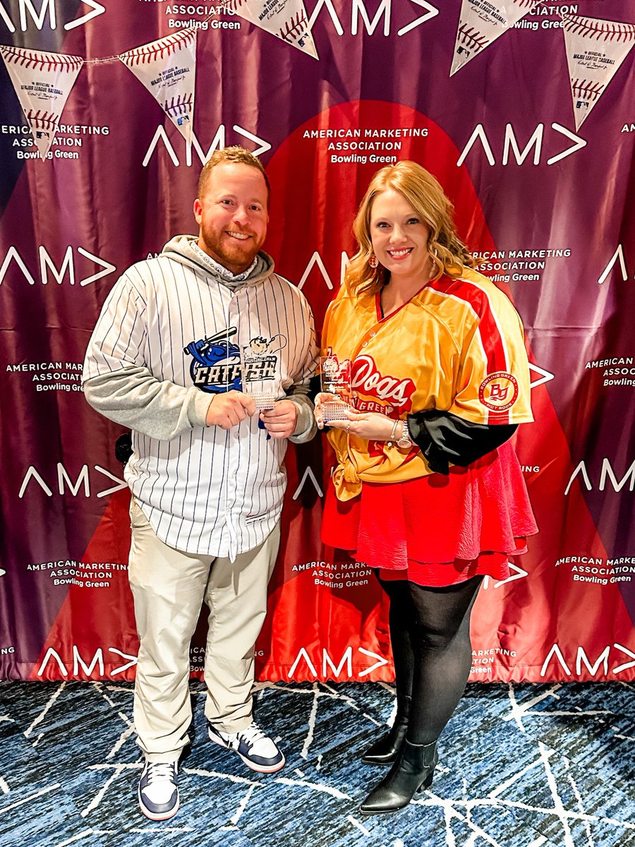 BGHotRods's tweet photo. Last night's Markie Awards by @amabgky were a triumph! 🏆
 
Kyle Wolz, our GM & COO, was named the 2023 Community Servant for his outstanding impact on Bowling Green and the South Central Kentucky community.

The Bowling Green Hot Dogs promotion also took home bronze for the Best Event.

Thank you to our amazing staff and fans for making this possible!