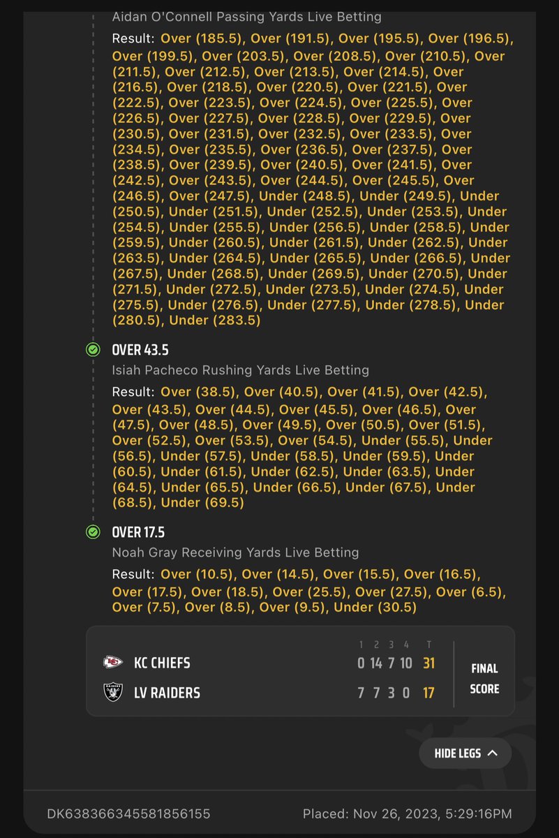 MintsTrades's tweet image. +832 Nfl Parlay✅