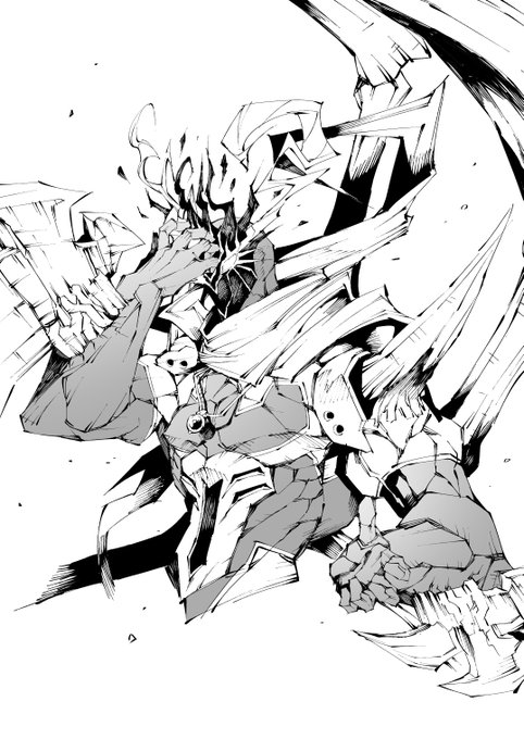 リヴェンデット・スレイヤー=サンをワンドロした
かっこよく描けたなー 