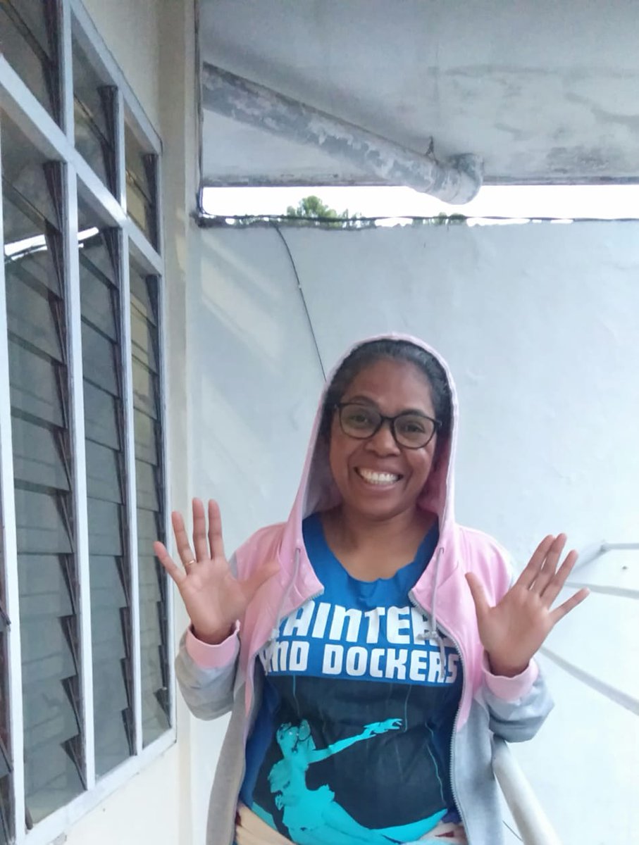 #AusMusicTShirtDay Sister Anastasia of the Alma Nuns Timor Leste rocking her PAINTERS AND DOCKERS “Holiday On Ice” t-shirt