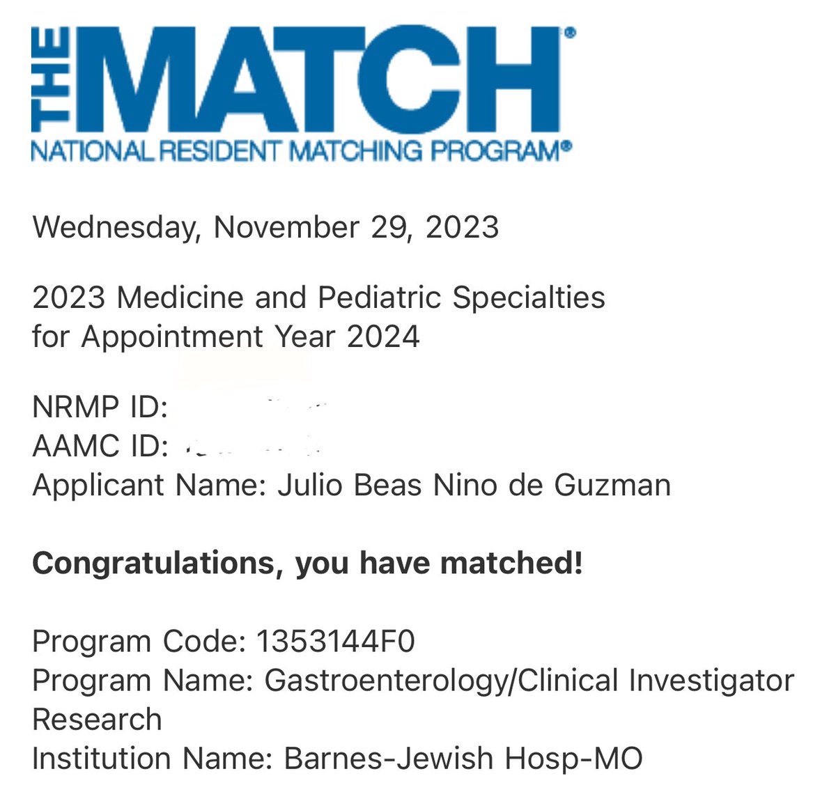 Proud and happy to announce that I have matched for #GIfellowship at Washington University in St Louis @WUGastro 🎉🎉 Excited to start a new chapter of my training! Vamo Perú 🇵🇪🇵🇪🇵🇪 #match2024 #matchday #GItwitter