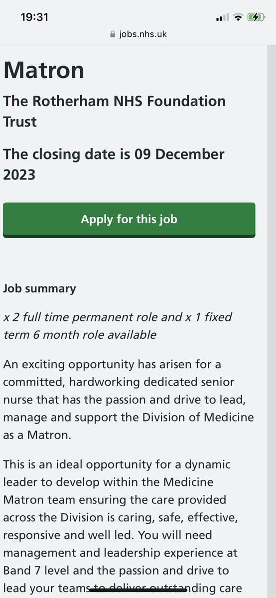 Great opportunity to work in our amazing team