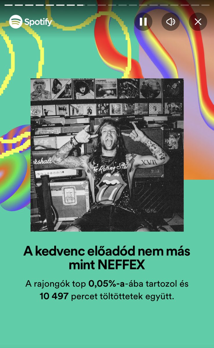 Yeah, I guess I like ⁦<a href="/neffex/">NEFFEX</a>⁩ with 10k minutes listened this year on ⁦<a href="/Spotify/">Spotify</a>⁩ 😏
#spotifywrap2023