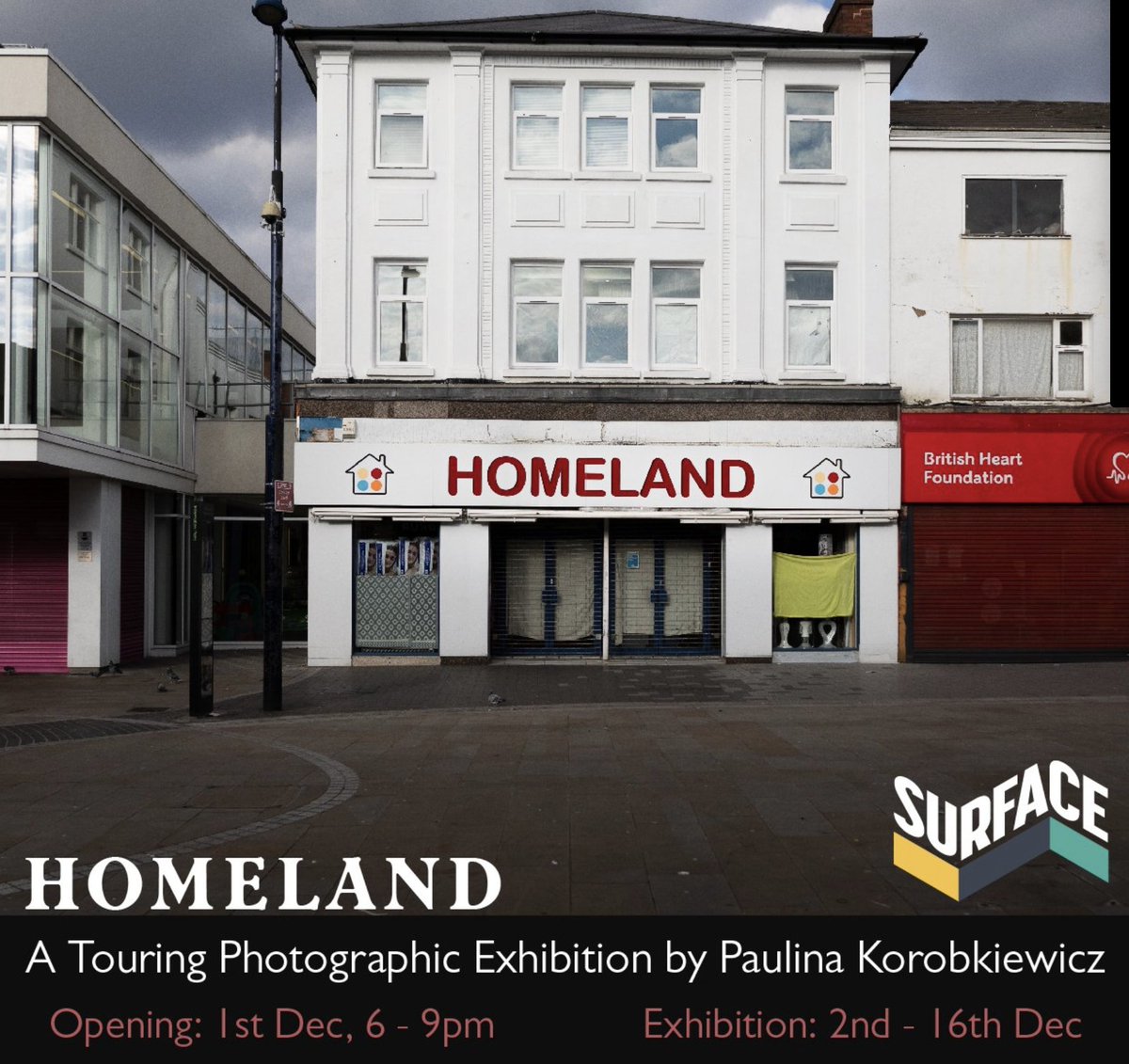 KaczmarekAlicja's tweet image. HOMELAND exhibition by @PKorobkiewicz   is on the move!
Exhibition is going to the @surfacegallery in Nottingham this Friday, opening from  6-9pm
Its the final stop and events of @soc_post project.
Join us! 
tinyurl.com/yw6f7b5k