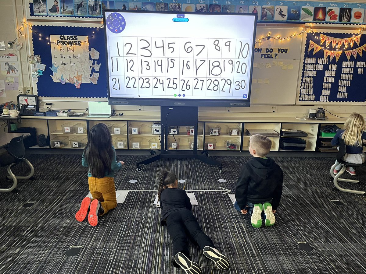 Thanks <a href="/WOPublicSchools/">West Ottawa Public Schools</a> for picking our classroom to help test out and learn how to use the BenQ board! It has been a game changer for my kindergarten learners already!