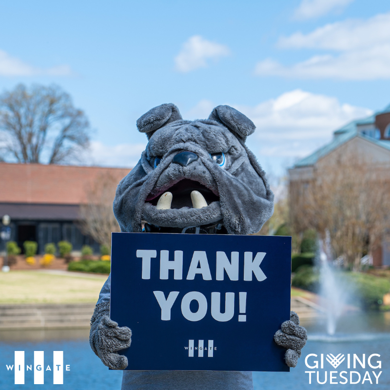 WingateUniv's tweet image. We did it!!! Thank you Bulldogs for helping us surpass our goal! This #GivingTuesday we raised $26,313!!!  💙🎉💛
.
#WingateUniv #LabOfDifferenceMaking #OneDog #WingateNation