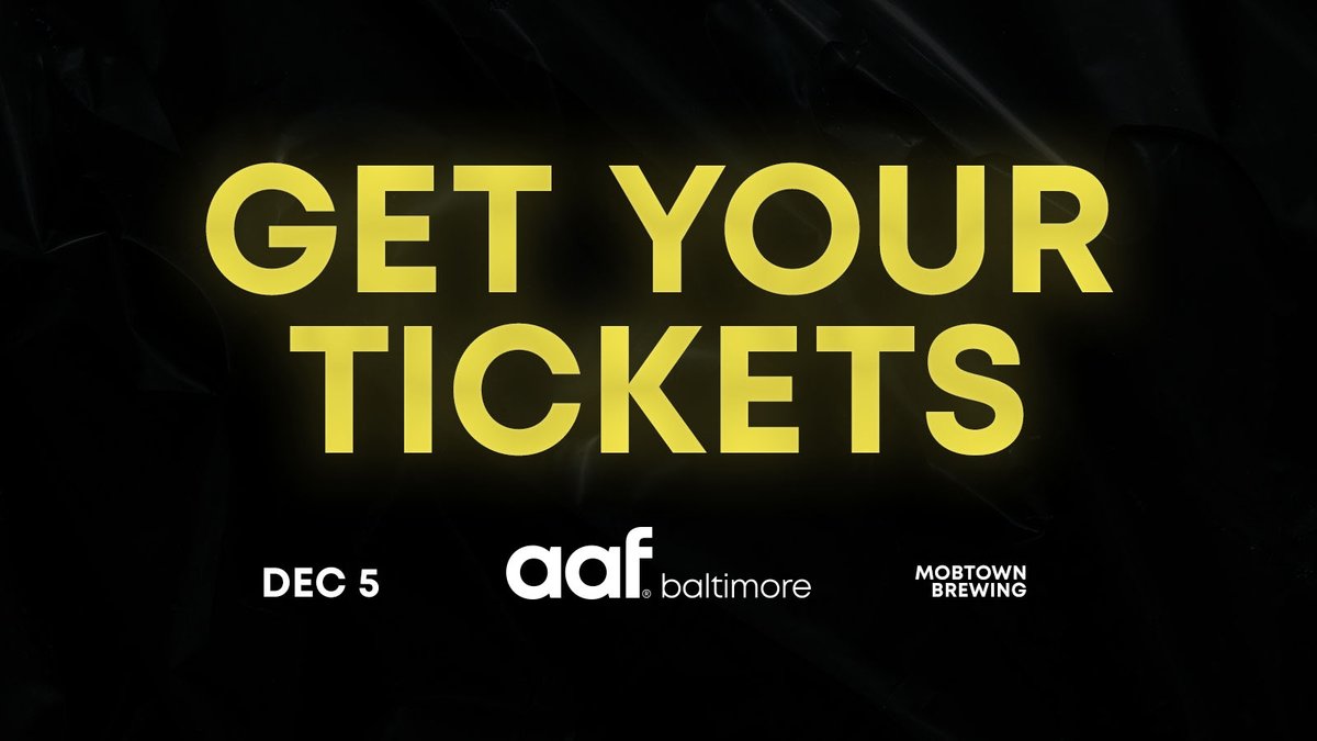 AAF - Baltimore tweet media