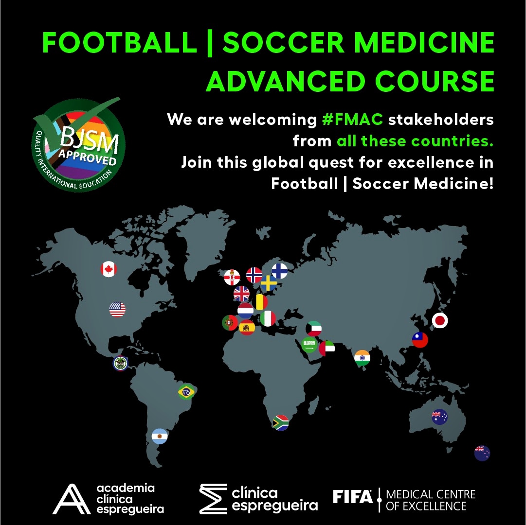 Our Football | Soccer Medicine Advanced Course has transcended borders, uniting clinicians globally. 🌎🗺️ We are welcoming professionals who aim to provide the best care for their athletes! 🌐✨
Secure your spot now! 🚀
👉 Know more: academiaclinicadragao.com/produto/footba…
