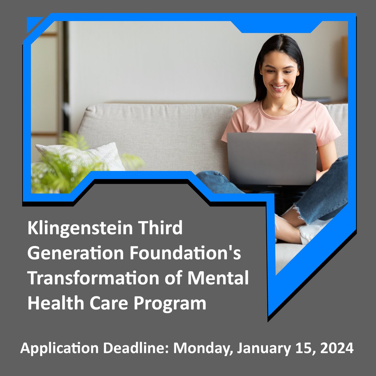 📢Attention CALACAP members! Submit your proposals for the Klingenstein Third Generation Foundation's Transformation of Mental Health Care Program. The award is $200,000, payable over two years. For more information, bit.ly/KlingensteinPh…. Application Deadline 1.15.2024